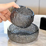 Cool Glass Ashtray Textured Surface Ash Tray Minimalist