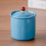 Cool Lidded Ceramic Ashtray Cute Porcelain Ash Tray Covered Smokeless Windproof Cracked Ice Pattern