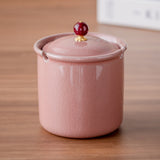 Cool Lidded Ceramic Ashtray Cute Porcelain Ash Tray Covered Smokeless Windproof Cracked Ice Pattern