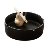 Cool Victory Ashtray Cute Ceramic Ash Tray Creative Unique Decorative Tray