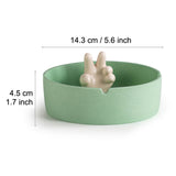 Cool Victory Ashtray Cute Ceramic Ash Tray Creative Unique Decorative Tray