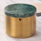 Covered Ashtray with Lid Stainless Steel Smokeless Ash Tray