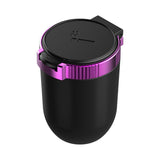 Covered Car Ashtray with LED Light metal stainless steel