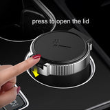 Covered Car Ashtray with LED Light metal stainless steel