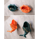 Crab Ash Tray Whale Ashtray for Table Outdoor Patio Wall Hang Ceramic Windproof Orange Teal