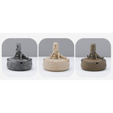 Creative Lidded Ashtray Resin Ash Tray Windproof Small Yoga Stretch Unique Smokeless 