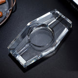 Crystal Glass Cigar Ashtray minimalist cool luxury ash tray heavy large