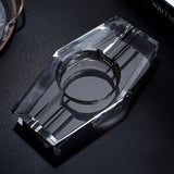 Crystal Glass Cigar Ashtray minimalist cool luxury ash tray heavy large