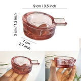 Cute Glass Ashtray Minimalist Portable Ash Tray pink