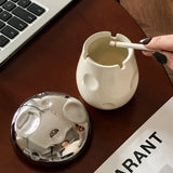 Cute Mushroom Ashtray Ceramic Ash Tray Cool Home Decor Lidded Windproof Covered Smokeless