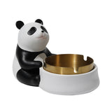 Cute Panda Ashtray Resin Cool Ash Tray Decorative