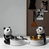 Cute Panda Ashtray Resin Cool Ash Tray Decorative