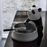 Cute Panda Ashtray Resin Cool Ash Tray Decorative