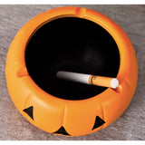 Cute Pumpkin Ashtray with Lid Resin Cool Ash Tray Covered Lidded Windproof Smokeless Halloween Decor