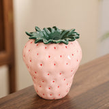 Cute Strawberry Ashtray Ceramic Cool Windproof Ash Tray Fruit Home Decor Pink