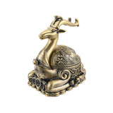 Deer Ashtray with Lid Vintage Outdoor Ash Tray Cool Cute Smokeless Covered Lidded Windproof Decorative Animal Tray