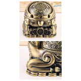 Deer Ashtray with Lid Vintage Outdoor Ash Tray Cool Cute Smokeless Covered Lidded Windproof Decorative Animal Tray