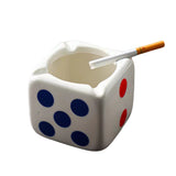 Dice Ashtray Windproof Outdoor Minimalist Ceramic Ash Tray