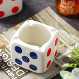 Dice Ashtray Windproof Outdoor Minimalist Ceramic Ash Tray