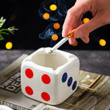 Dice Ashtray Windproof Outdoor Minimalist Ceramic Ash Tray