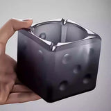 dice glass ashtray cool cute ash tray