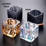 dice glass ashtray cool cute ash tray