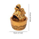 Dragon Ashtray with Lid Resin Cool Cute Covered Lidded Smokeless Windproof Ash Tray Gold