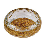 Glass Ashtray Cool Gold Pattern Ash Tray Minimalist Elegant