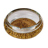 Glass Ashtray Cool Gold Pattern Ash Tray Minimalist Elegant