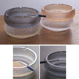Glass Ashtray with Lid Large Outdoor Patio Ash Tray