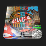 Glass Cigar Ashtray Colorful