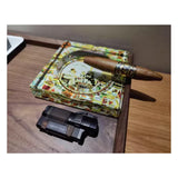Glass Cigar Ashtray Colorful