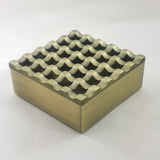 outdoor ashtray with lid metal grid ash tray windproof covered lidded 25 holes unique cool large