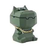 Dizzy Hippo Ashtray with Lid Cute Resin Ash Tray Outdoor Cigarette Covered Lidded Windproof Smokeless Cool Home Decor