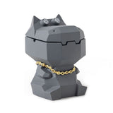 Dizzy Hippo Ashtray with Lid Cute Resin Ash Tray Outdoor Cigarette Covered Lidded Windproof Smokeless Cool Home Decor
