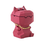Dizzy Hippo Ashtray with Lid Cute Resin Ash Tray Outdoor Cigarette Covered Lidded Windproof Smokeless Cool Home Decor