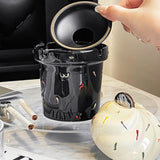 Ice Cream Cone Ashtray with Lid Ceramic cute cool ash tray covered lidded windproof outdoor