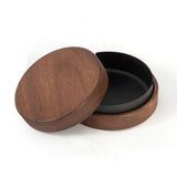 Lidded Wooden Ashtray Smokeless Windproof Outdoor Covered Ash Tray Cool Cute Rustic
