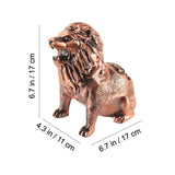 Lion Ashtray with Lid Smokeless Vintage Ash Tray for Outdoor Porch Patio Covered Lidded Windproof Decorative Animal Home Decor