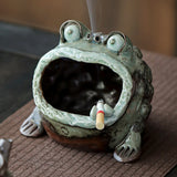 Lucky Toad Ashtray Cute Ceramic Windproof Ash Tray