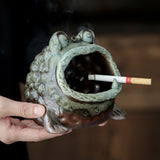 Lucky Toad Ashtray Cute Ceramic Windproof Ash Tray