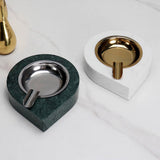 Natural Marble Ashtray Cool Cute Drop Shape Ash Tray
