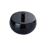 stainless steel round covered ashtray with lid windproof black