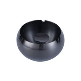 stainless steel round covered ashtray with lid windproof silver