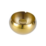stainless steel round covered ashtray with lid windproof gold