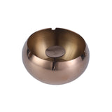 stainless steel round covered ashtray with lid windproof rose