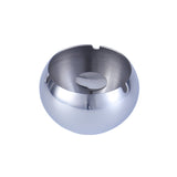 stainless steel round covered ashtray with lid windproof silver