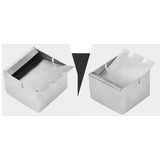 Metal Ashtray with Removable Slide Lid Stainless Steel Cool Cute Ashtray Covered Lidded Windproof