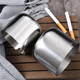 Metal Ashtray Stainless Steel Minimalist Ash Tray Silver Outdoor