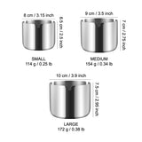 Metal Ashtray Stainless Steel Minimalist Ash Tray Silver Outdoor